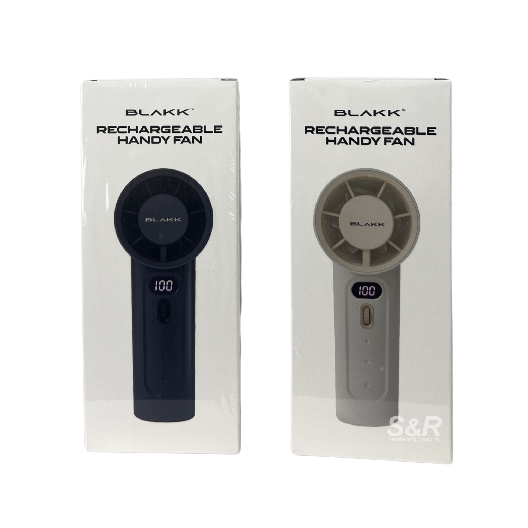 Blakk Rechargeable Handy Fan 2pc Blakk Rechargeable Handy Fan 2pc